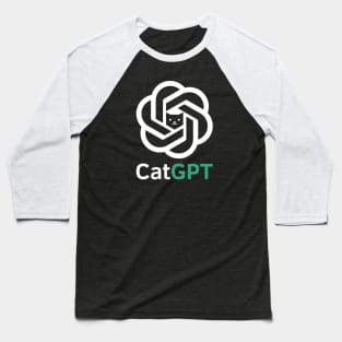 CatGPT 🤖🐱 Cat Lover Baseball T-Shirt